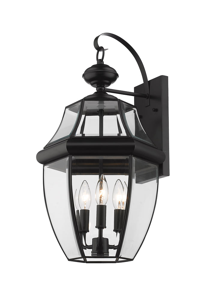 Z-Lite Westover 580B-BK 3 Light Outdoor Wall Light