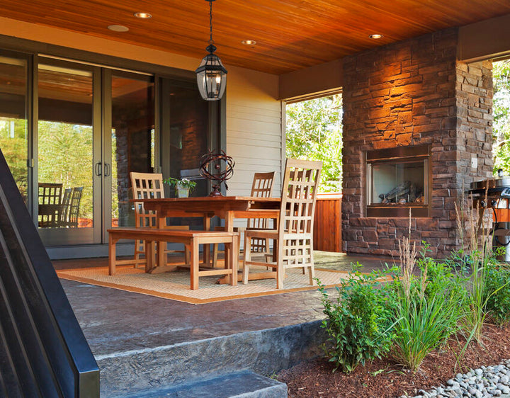 Z-Lite Westover Outdoor Hanging Light installed on a home exterior