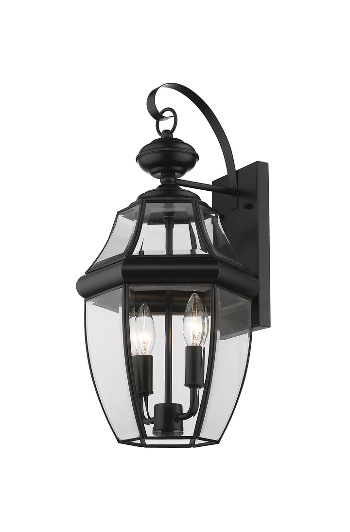 Z-Lite Westover 580M-BK 2 Light Outdoor Wall Light
