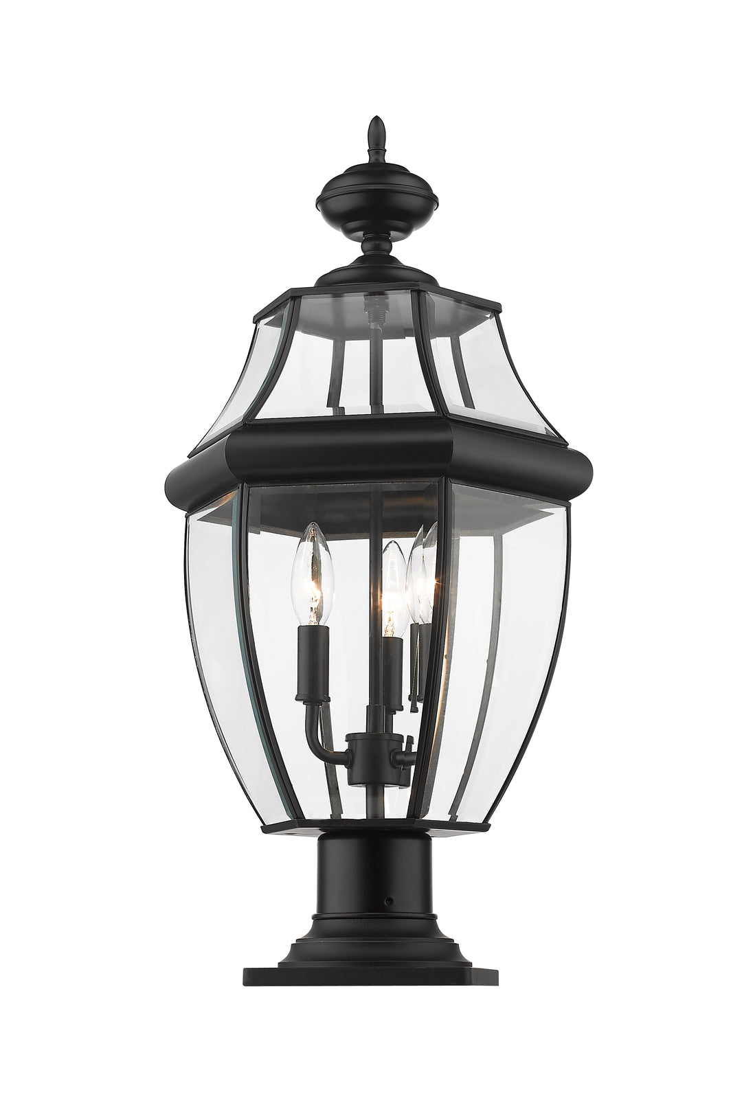 Z-Lite Westover 580PHB-533PM-BK 3 Light Outdoor Pier Mounted Fixture