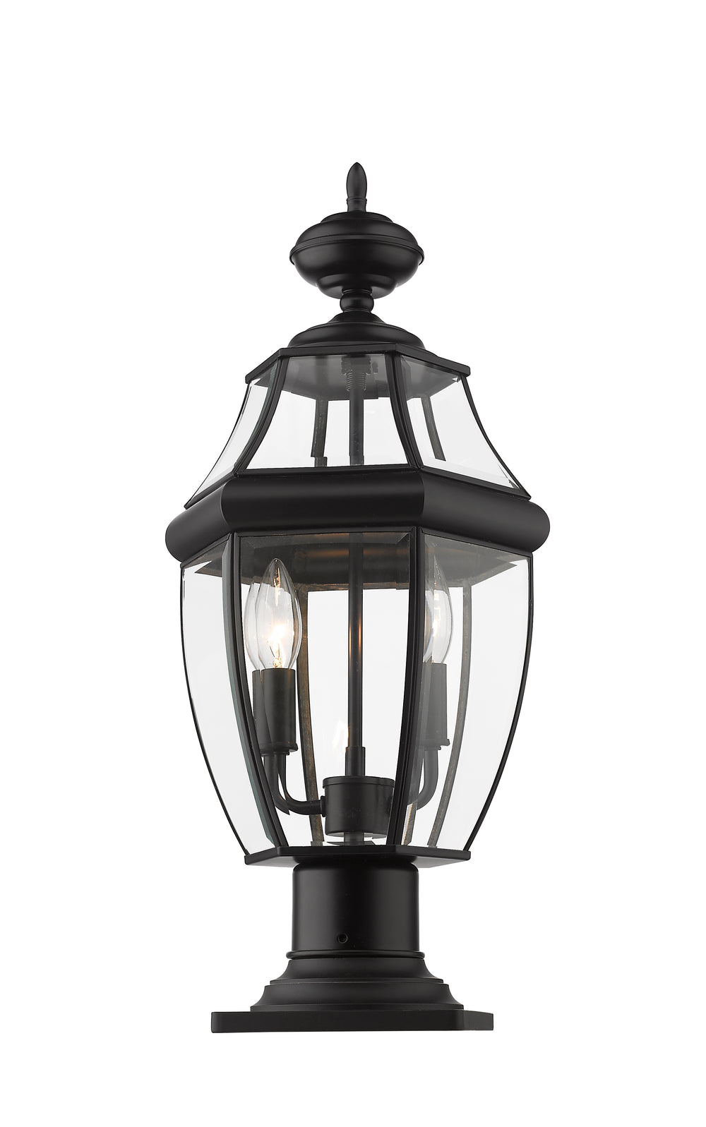 Z-Lite Westover 580PHM-533PM-BK 2 Light Outdoor Pier Mounted Fixture