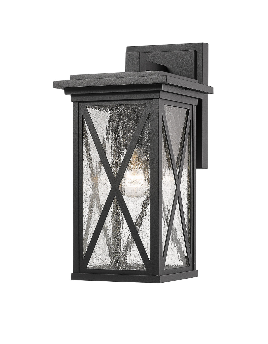 Z-Lite Brookside 583M-BK 1 Light Outdoor Wall Light