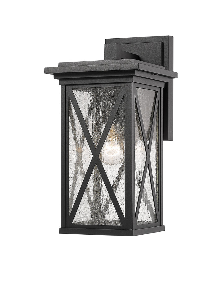 Z-Lite Brookside 583M-BK 1 Light Outdoor Wall Light