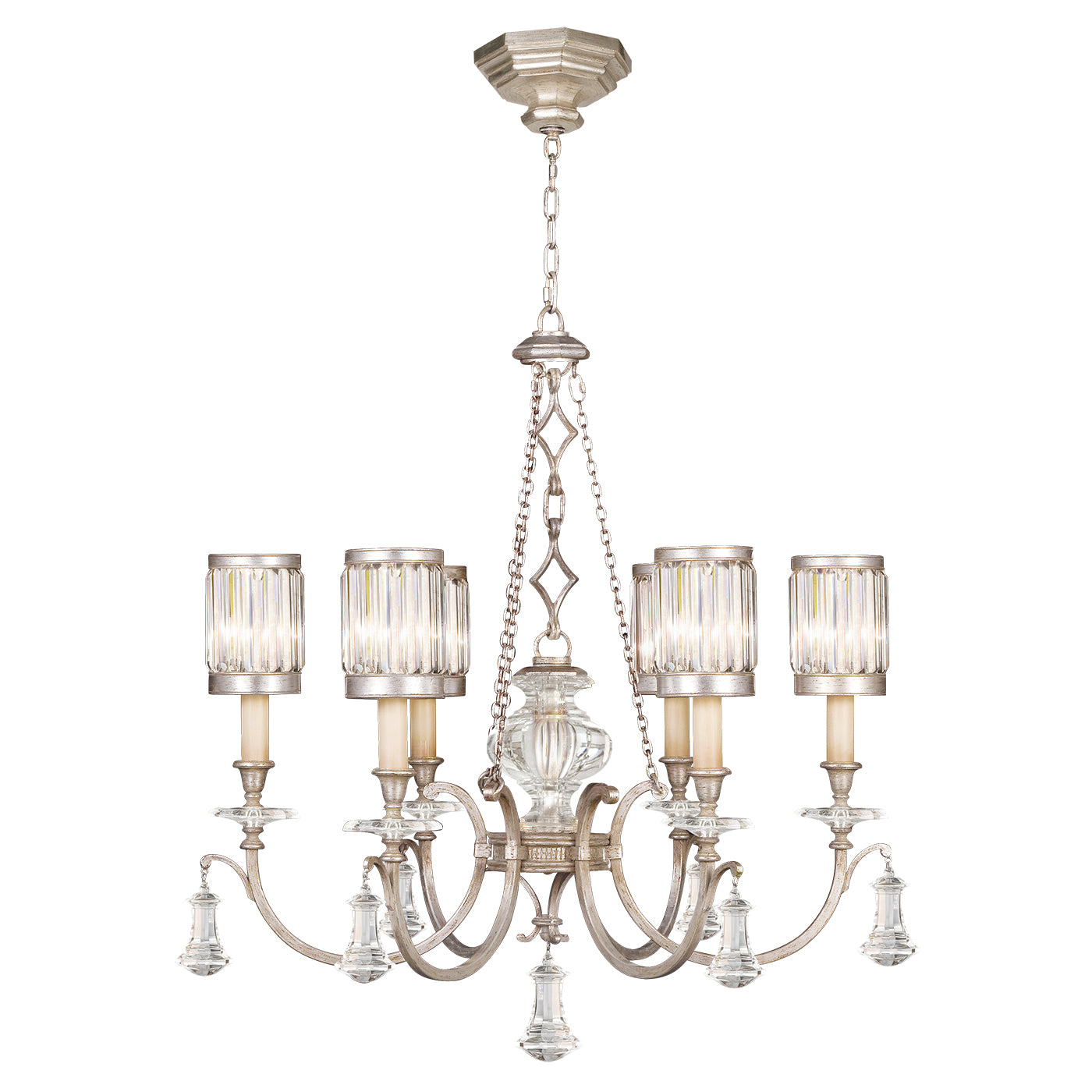 Fine Art Handcrafted Lighting Eaton Place Chandelier Chandeliers Fine Art Handcrafted Lighting Silver 32 x 37 