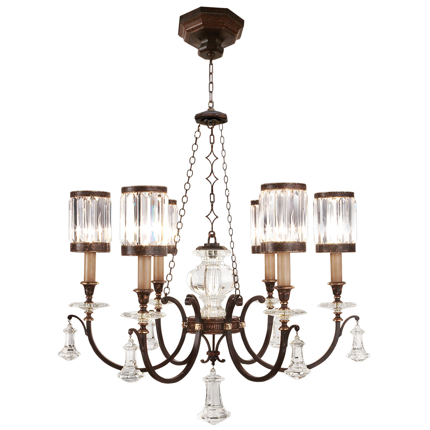 Fine Art Handcrafted Lighting Eaton Place Chandelier Chandeliers Fine Art Handcrafted Lighting Bronze 32 x 37 