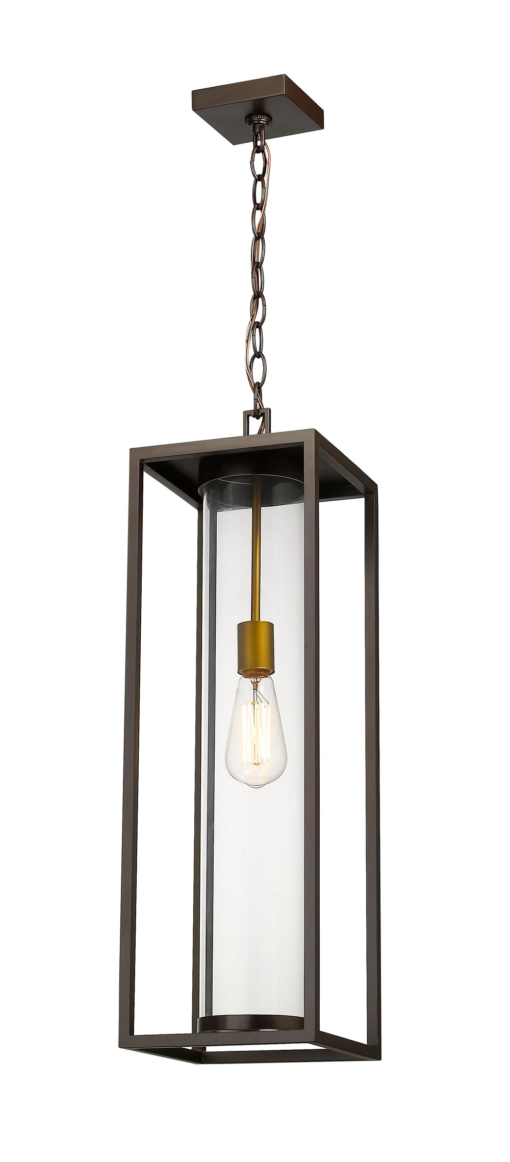 Z-Lite Dunbroch 584CHB-DBZ-OBS 1 Light Outdoor Chain Mount Ceiling Fixture