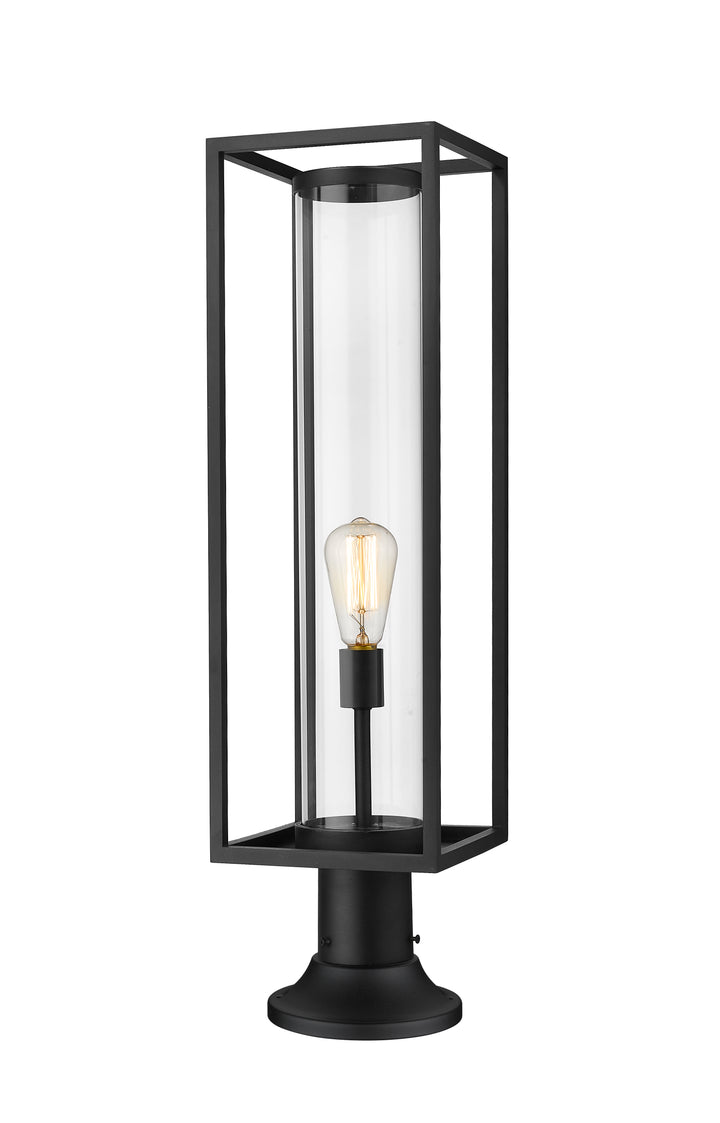 Z-Lite Dunbroch 584PHBR-553PM-BK 1 Light Outdoor Pier Mounted Fixture