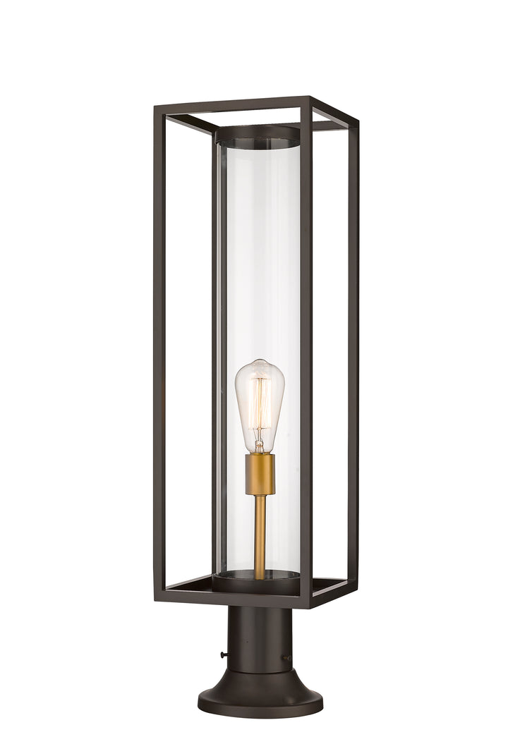 Z-Lite Dunbroch 584PHBR-553PM-DBZ 1 Light Outdoor Pier Mounted Fixture