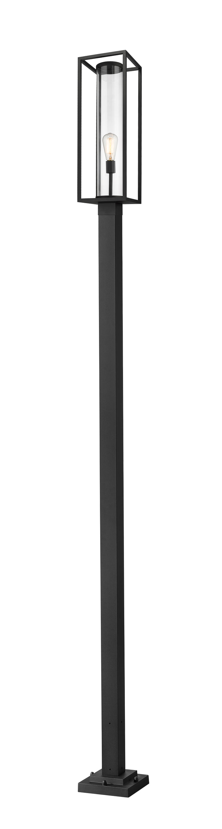 Z-Lite Dunbroch 584PHBS-536P-BK 1 Light Outdoor Post Mounted Fixture