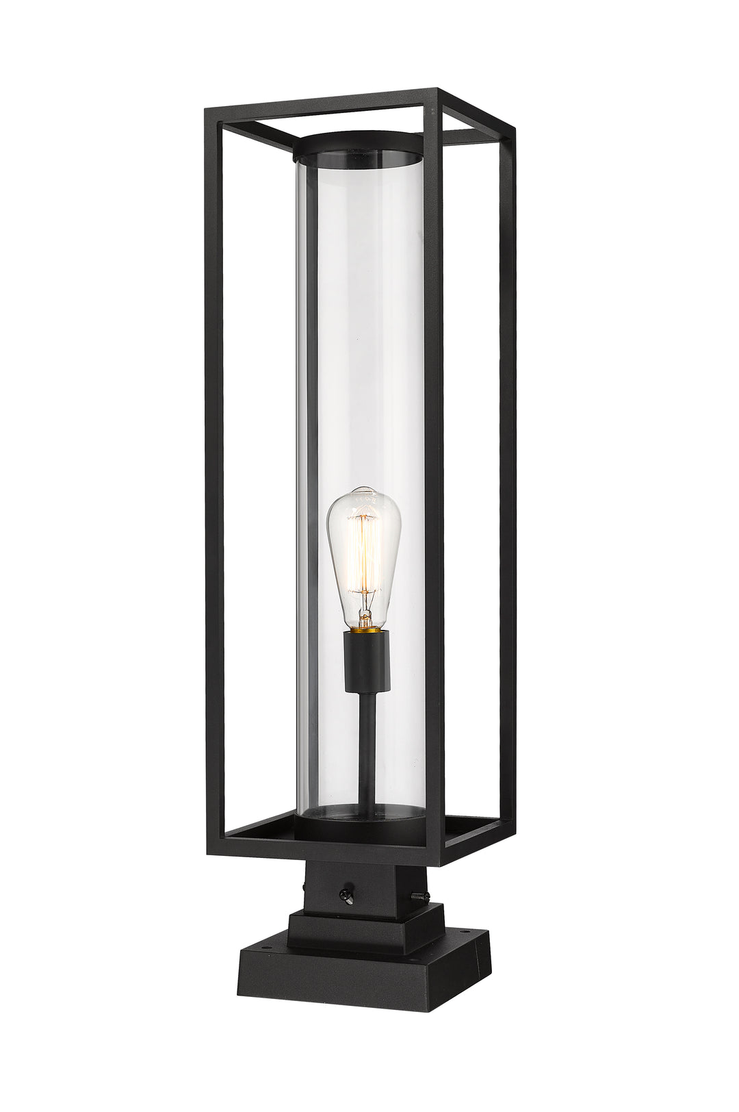 Z-Lite Dunbroch 584PHBS-SQPM-BK 1 Light Outdoor Pier Mounted Fixture