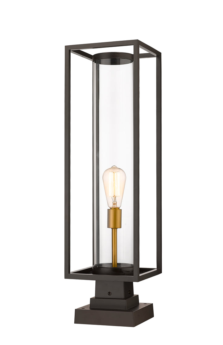 Z-Lite Dunbroch 584PHBS-SQPM-DBZ 1 Light Outdoor Pier Mounted Fixture