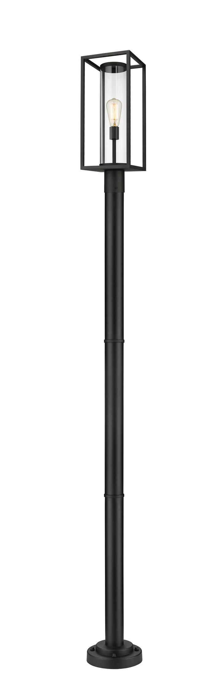 Z-Lite Dunbroch 584PHMR-567P-BK 1 Light Outdoor Post Mounted Fixture
