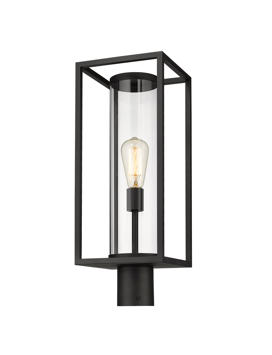 Z-Lite Dunbroch 584PHMR-BK 1 Light Outdoor Post Mount Fixture