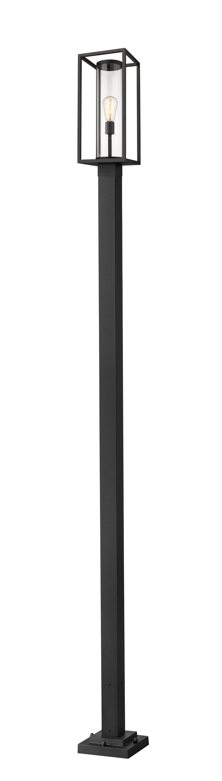 Z-Lite Dunbroch 584PHMS-536P-BK 1 Light Outdoor Post Mounted Fixture