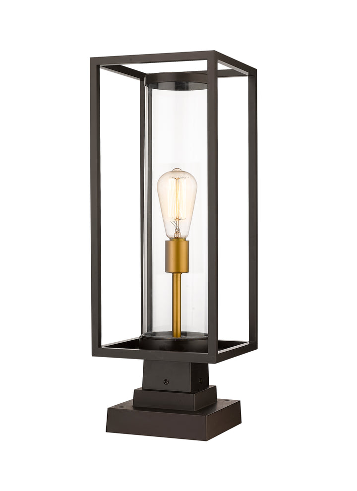 Z-Lite Dunbroch 584PHMS-SQPM-DBZ 1 Light Outdoor Pier Mounted Fixture
