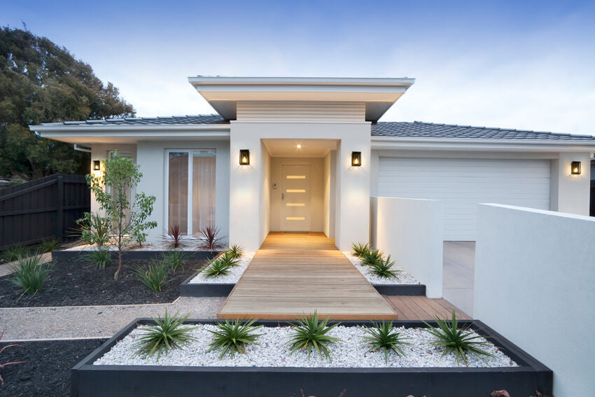 Z-Lite Dunbroch Outdoor Wall Light installed on a home exterior