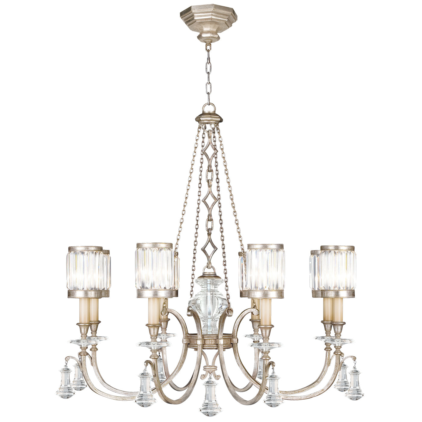 Fine Art Handcrafted Lighting Eaton Place Chandelier Chandeliers Fine Art Handcrafted Lighting Silver 43 x 42 