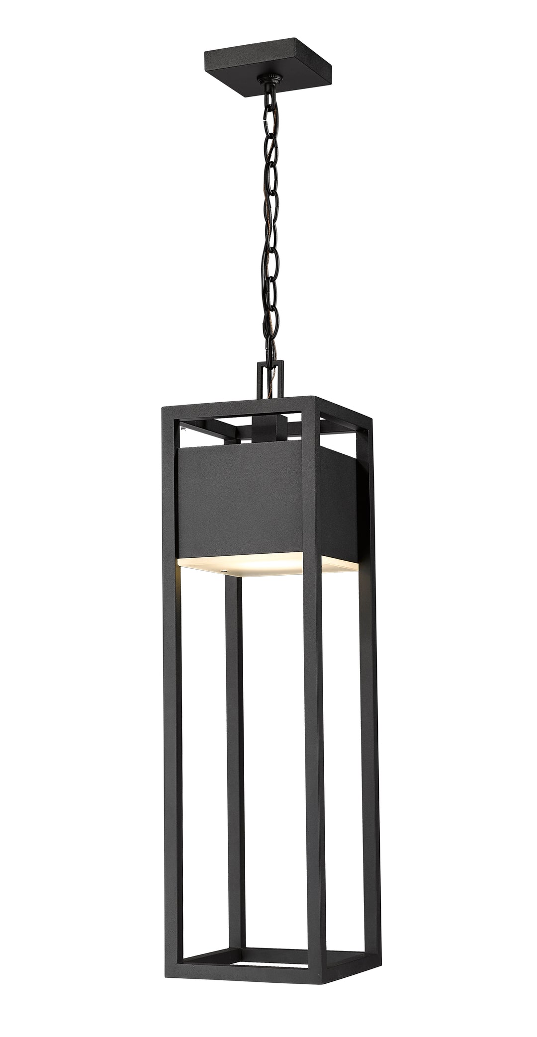 Z-Lite Barwick 585CHB-BK-LED 1 Light Outdoor Chain Mount Ceiling Fixture