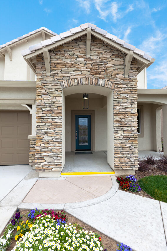 Z-Lite Barwick Outdoor Hanging Light installed on a home exterior
