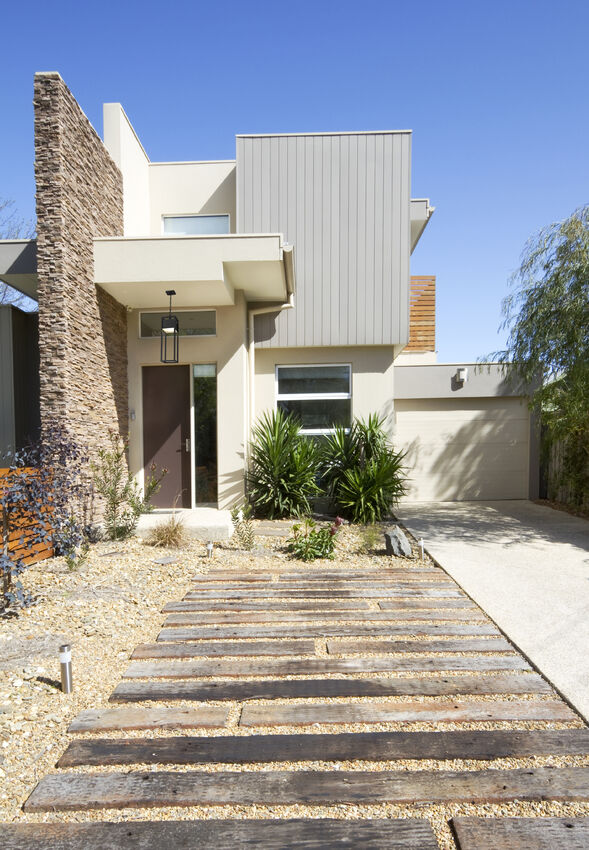 Z-Lite Barwick Outdoor Hanging Light installed on a home exterior