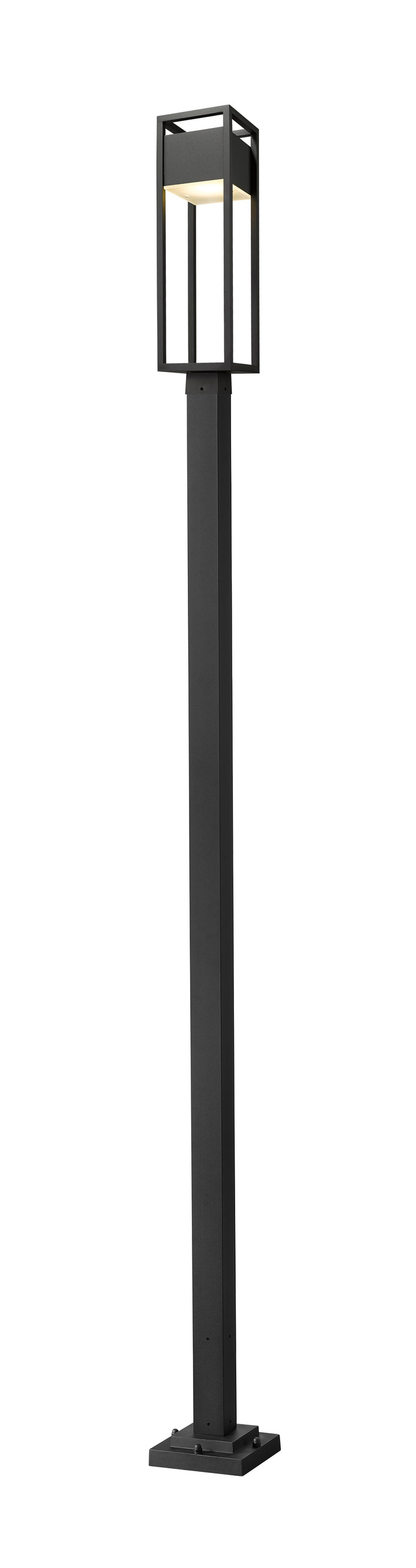 Z-Lite Barwick 585PHBS-536P-BK-LED 1 Light Outdoor Post Mounted Fixture