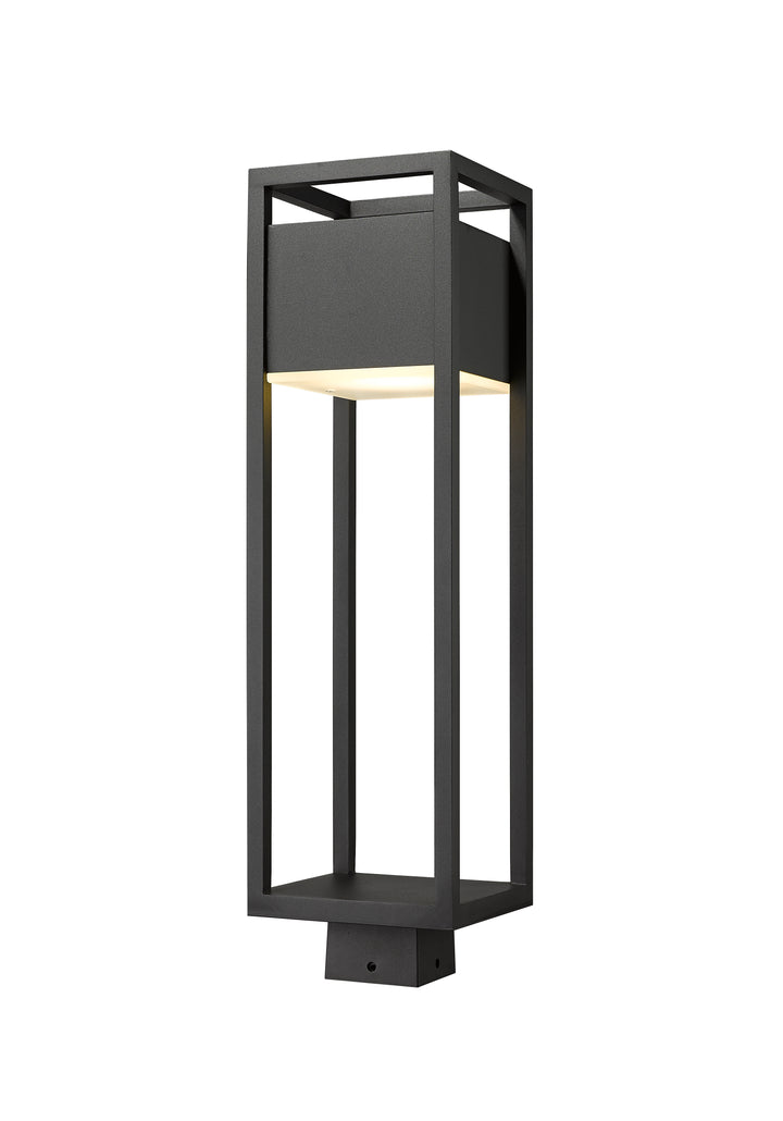 Z-Lite Barwick 585PHBS-BK-LED 1 Light Outdoor Post Mount Fixture