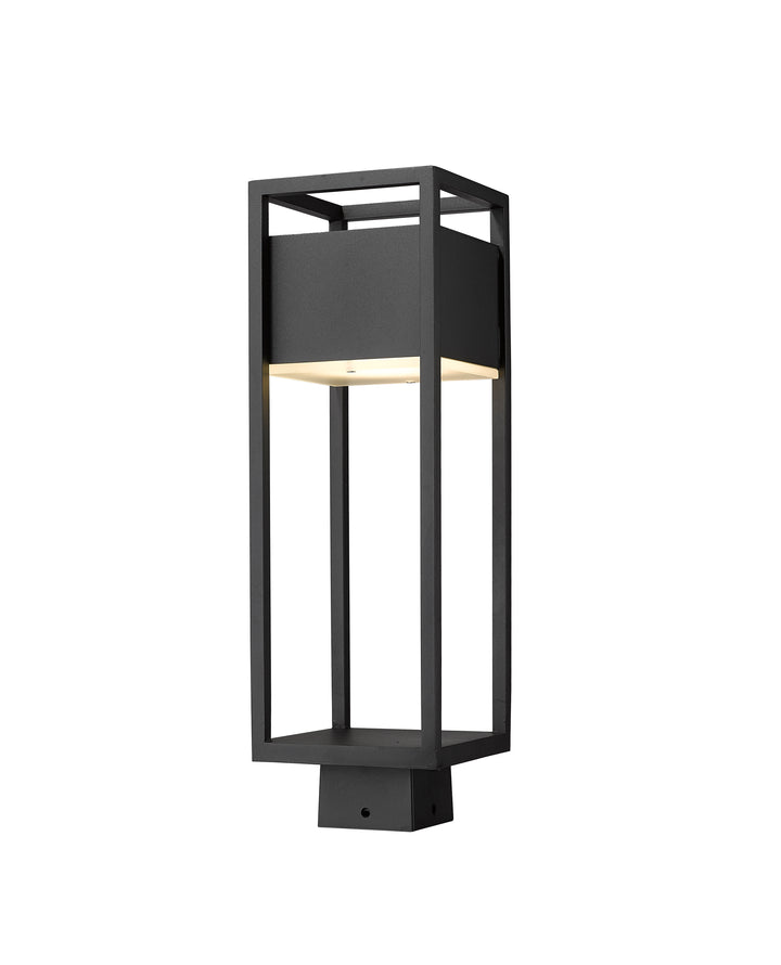 Z-Lite Barwick 585PHMS-BK-LED 1 Light Outdoor Post Mount Fixture