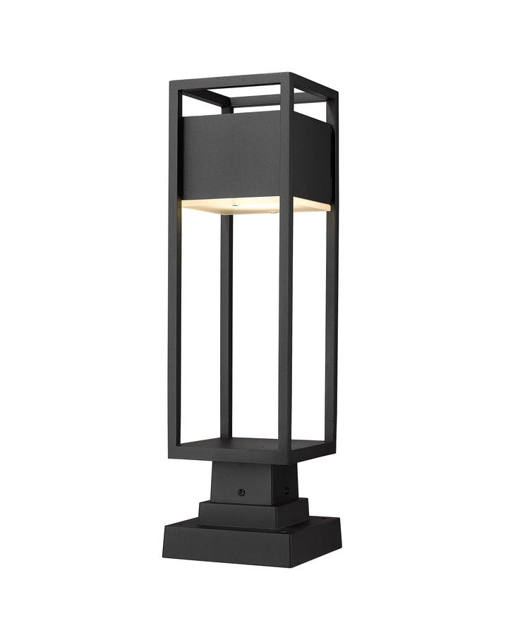 Z-Lite Barwick 585PHMS-SQPM-BK-LED 1 Light Outdoor Pier Mounted Fixture