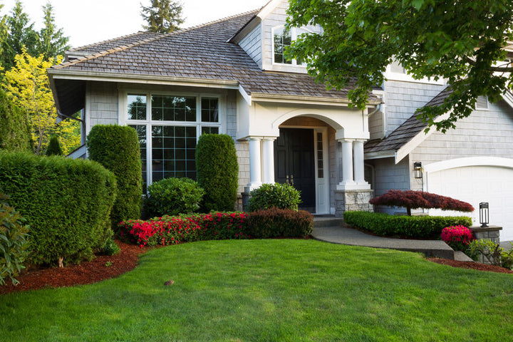 Z-Lite Barwick Outdoor Post & Pier Mount Light installed on a home exterior