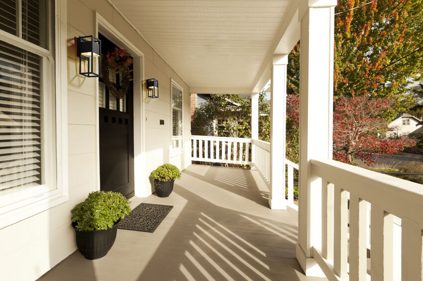 Z-Lite Barwick Outdoor Wall Light installed on a home exterior