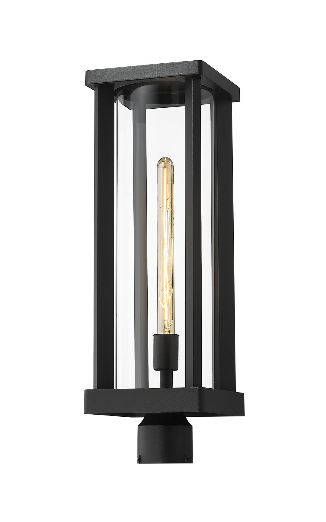 Z-Lite Glenwood 586PHBR-BK 1 Light Outdoor Post Mount Fixture