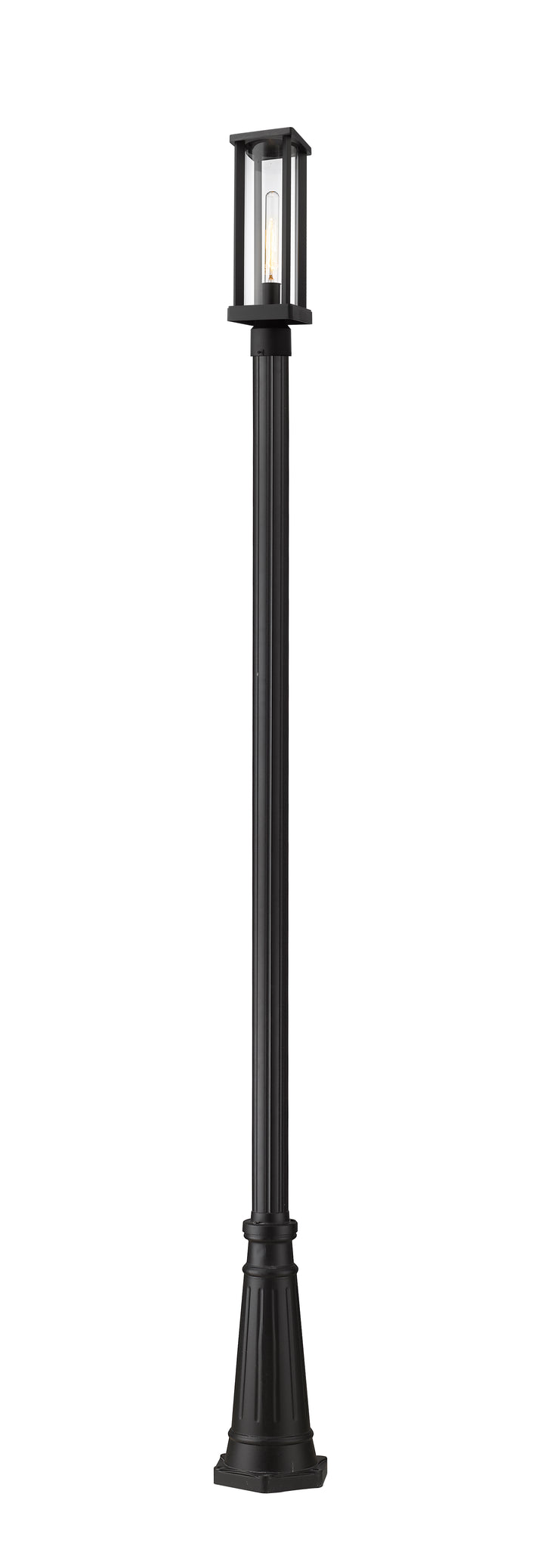 Z-Lite Glenwood 586PHMR-519P-BK 1 Light Outdoor Post Mounted Fixture