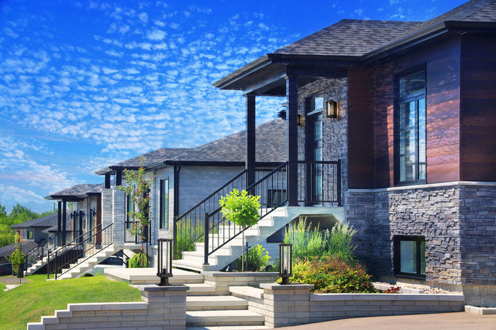 Z-Lite Glenwood Outdoor Post & Pier Mount Light installed on a home exterior
