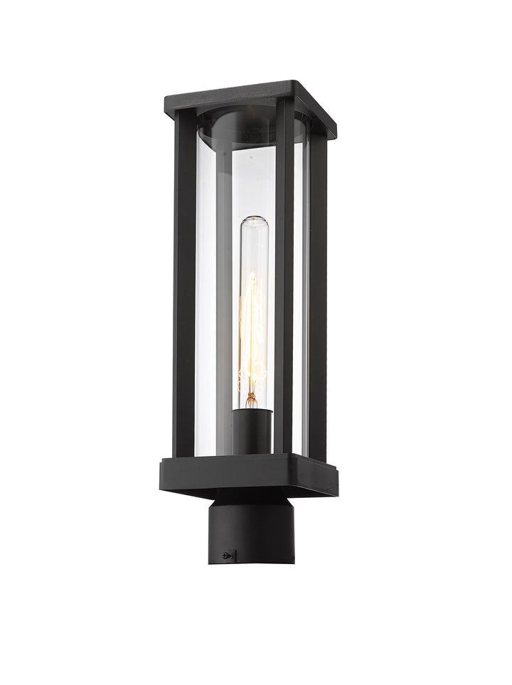 Z-Lite Glenwood 586PHMR-BK 1 Light Outdoor Post Mount Fixture