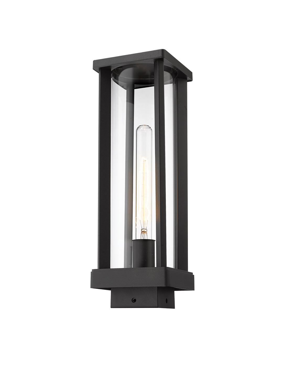 Z-Lite Glenwood 586PHMS-BK 1 Light Outdoor Post Mount Fixture