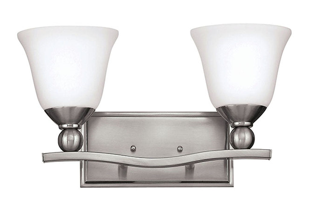 Hinkley Bolla Bath Bar Vanity Lights Hinkley Brushed Nickel 6.75x16.0x8.75 