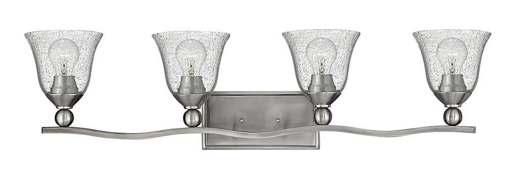 Hinkley Bolla Bath Bar Vanity Lights Hinkley Brushed Nickel with Clear glass 6.75x35.75x8.75 