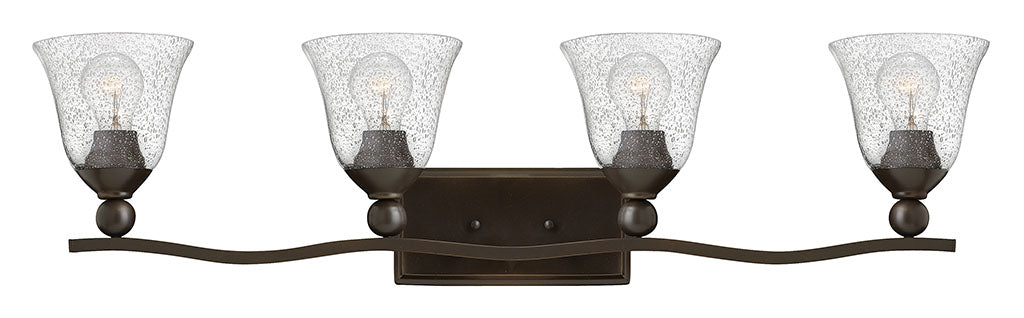 Hinkley Bolla Bath Bar Vanity Lights Hinkley Olde Bronze with Clear Seedy glass 6.75x35.75x8.75 