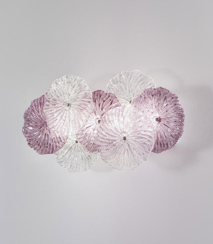 Zafferano America Mariposa Wall / Ceiling Light Ceiling Flush Mounts Zafferano America Large Amethyst Intergral LED