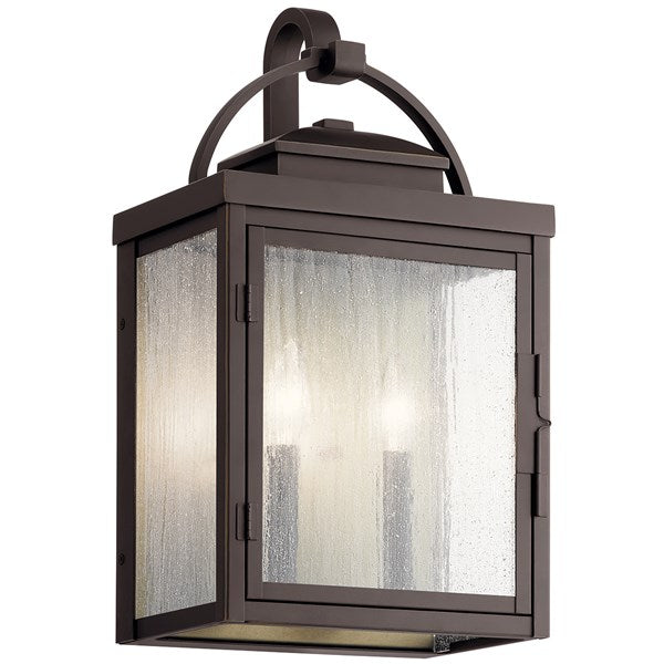 Kichler Carlson  Outdoor Wall Outdoor Wall Lights Kichler Rubbed Bronze 10.25x18.25 