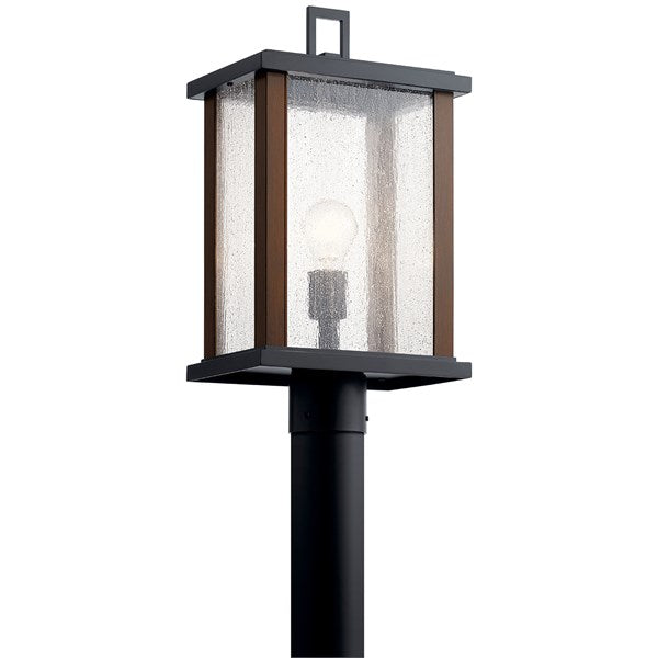 Kichler Marimount  Outdoor Post Lantern Outdoor l Post/Pier Mounts Kichler Black 6.75x18.25 