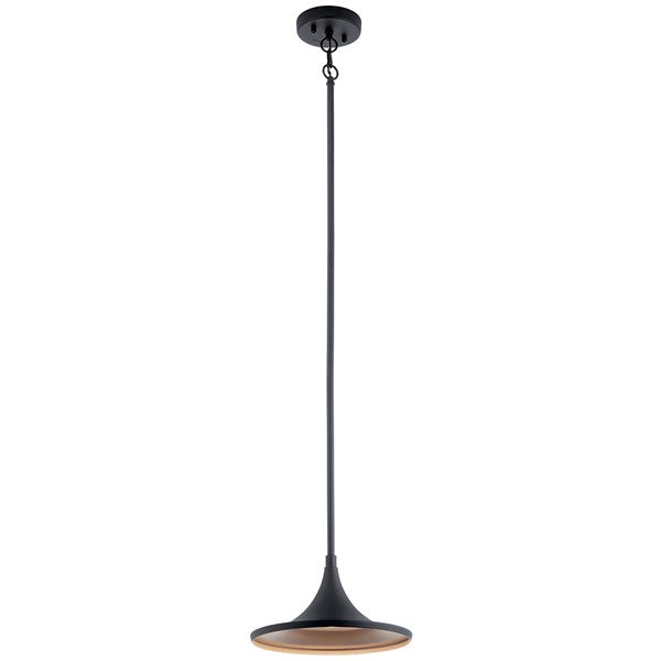 Kichler Elias  Outdoor Hanging Pendant Outdoor Hanging Lights Kichler Textured Black 11x6 