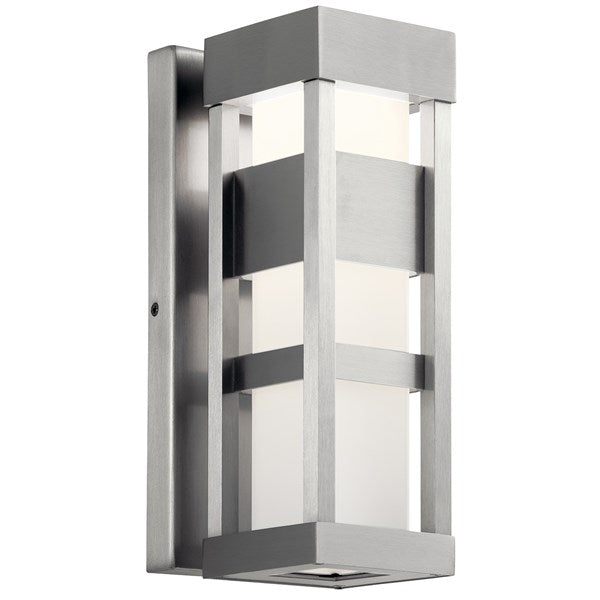 Kichler Ryler  Outdoor Wall Outdoor Wall Lights Kichler Brushed Aluminum 4.75x12 