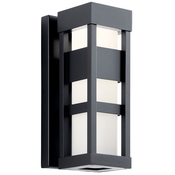 Kichler Ryler  Outdoor Wall Outdoor Wall Lights Kichler Black 4.75x12 