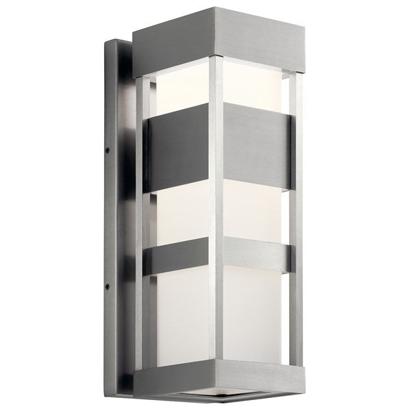 Kichler Ryler  Outdoor Wall Outdoor l Wall Kichler Brushed Aluminum 7x18.5 