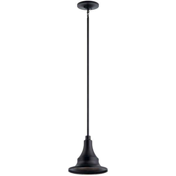 Kichler Hampshire  Outdoor Hanging Pendant Outdoor Hanging Lights Kichler Textured Black 12x13.25 