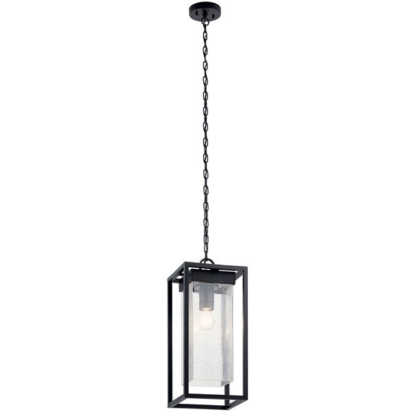 Kichler Mercer  Outdoor Hanging Pendant Outdoor Hanging Lights Kichler Black 9x21 