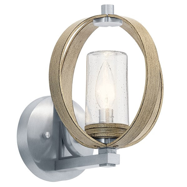 Kichler Grand Bank  Outdoor Wall Outdoor Wall Lights Kichler Distressed Antique Gray 8x10.25 