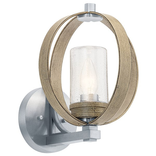 Kichler Grand Bank  Outdoor Wall Outdoor Wall Lights Kichler Distressed Antique Gray 10x12.75 