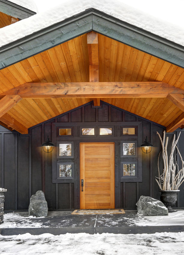 Z-Lite Ansel Outdoor Wall Light installed on a home exterior